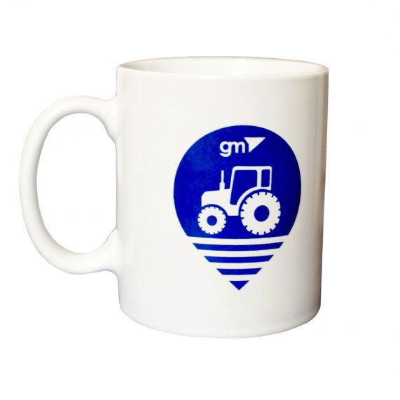 Markowy kubek z logo GPS geometer