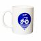 Taza de marca con logotipo de geometer GPS