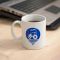 Taza de marca con logotipo de geometer GPS