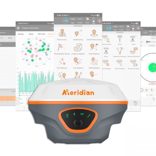 GNSS RTK приймач Meridian M20L з лазером, 4G та IMU