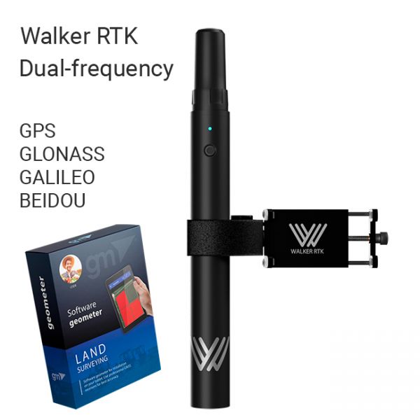 Receptor GNSS compacto de doble frecuencia Walker RTK